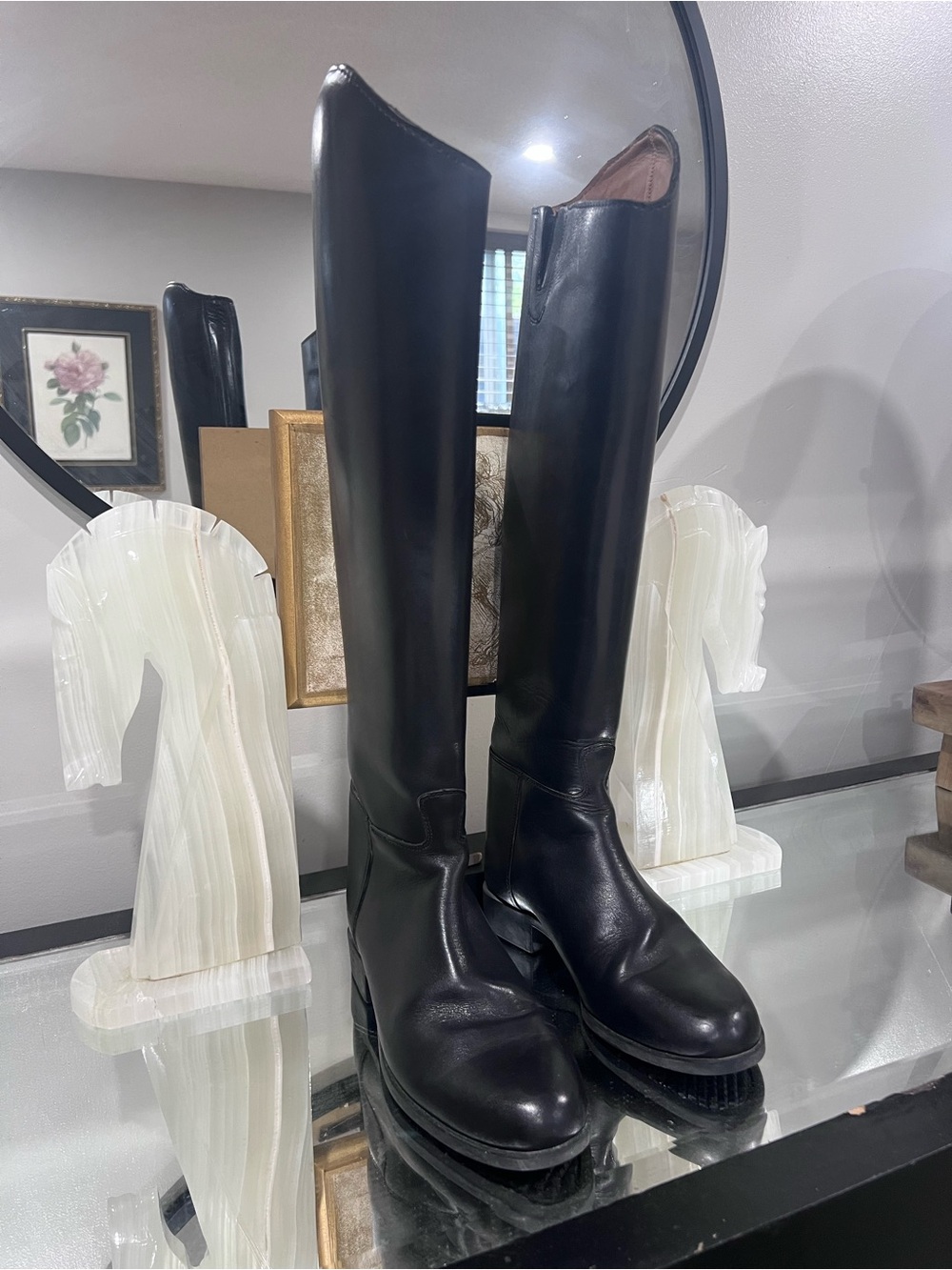 ARIAT 100% LEATHER Challenge Dress Tall Riding Boots - Women's US 6.5